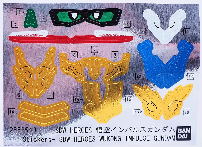 SDW HEROES 劉備ユニコーンガンダム & 悟空インパルスガンダム