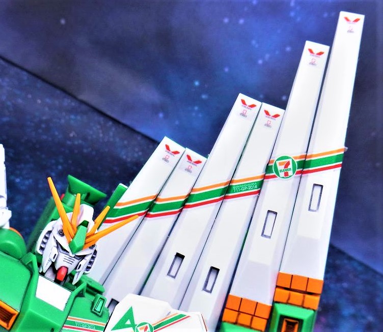 HGUC νガンダム Ver.GFT セブンイレブンカラー レビュー : おもちゃの