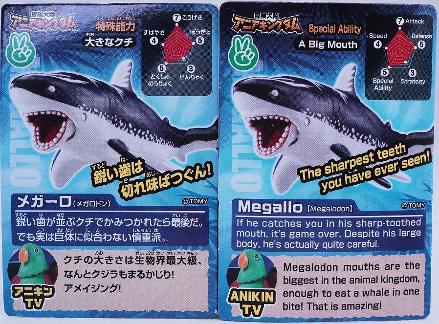 みそきんの1ミリ　ロマーリオ 冒険大陸 アニアキングダム メガーロ(メガロドン)｜アニア