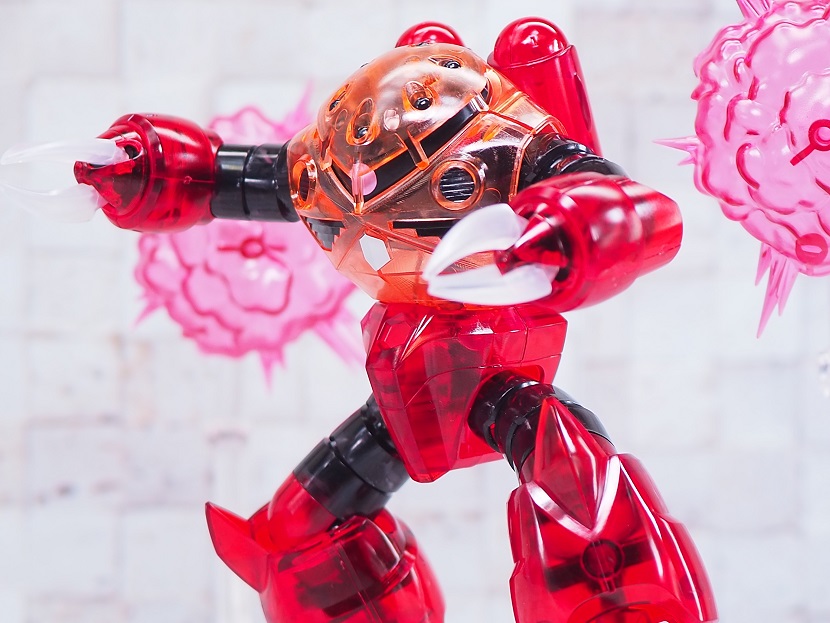 HGUC シャア専用ズゴック クリアカラーバージョン レビュー : おもちゃ