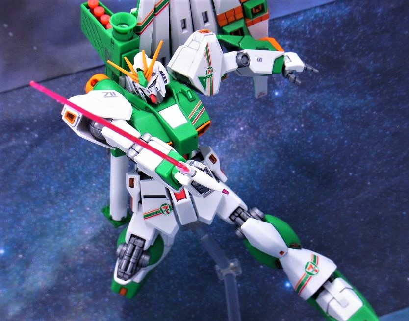 HGUC νガンダム Ver.GFT セブンイレブンカラー レビュー