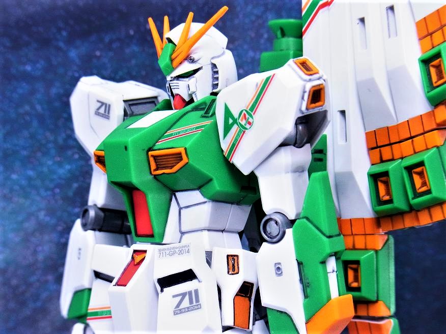 HGUC νガンダム Ver.GFT セブンイレブンカラー レビュー