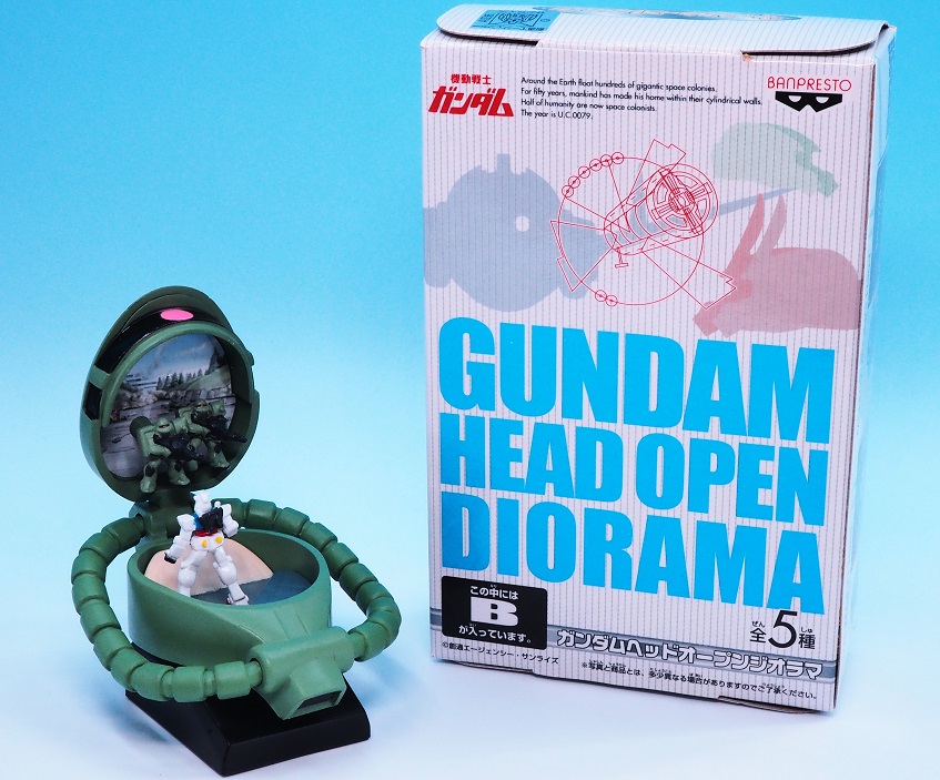 ガンダムヘッドオープンジオラマ 全5種 コンプ シークレット