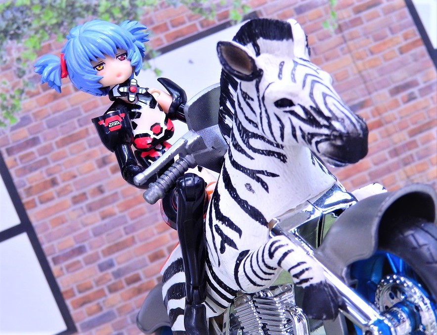 Animal Friction Motorcycle ゼブラ (シマウマ型バイク