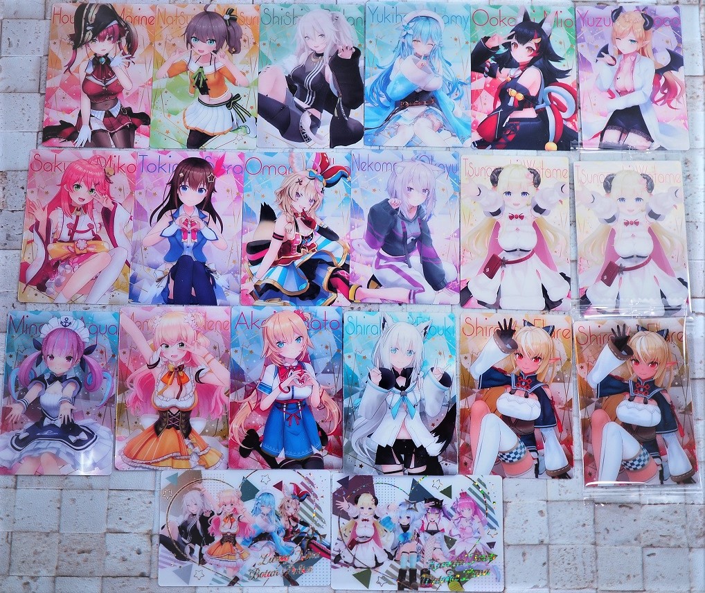 ホロライブウエハース第1弾第2弾フルコンプ+ダブり