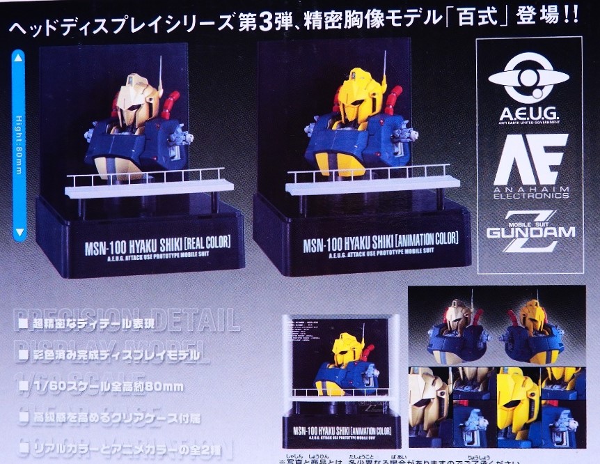バンプレスト 1/60 ヘッドディスプレイ 百式 アニメカラー