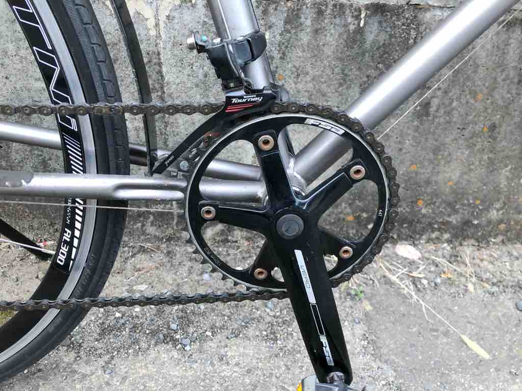 シングルクランクのチェーン落ち対策にフロントディレーラー 自己満足の自転車いじりと戯言 シングルクランクのチェーン落ち対策にフロントディレーラー 自己満足の自転車いじりと戯言