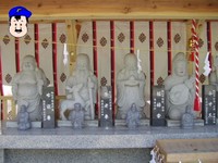 (左から)布袋尊・壽老尊・福禄寿・弁才天