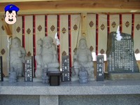 (左から)毘沙門天・大黒天・恵比寿