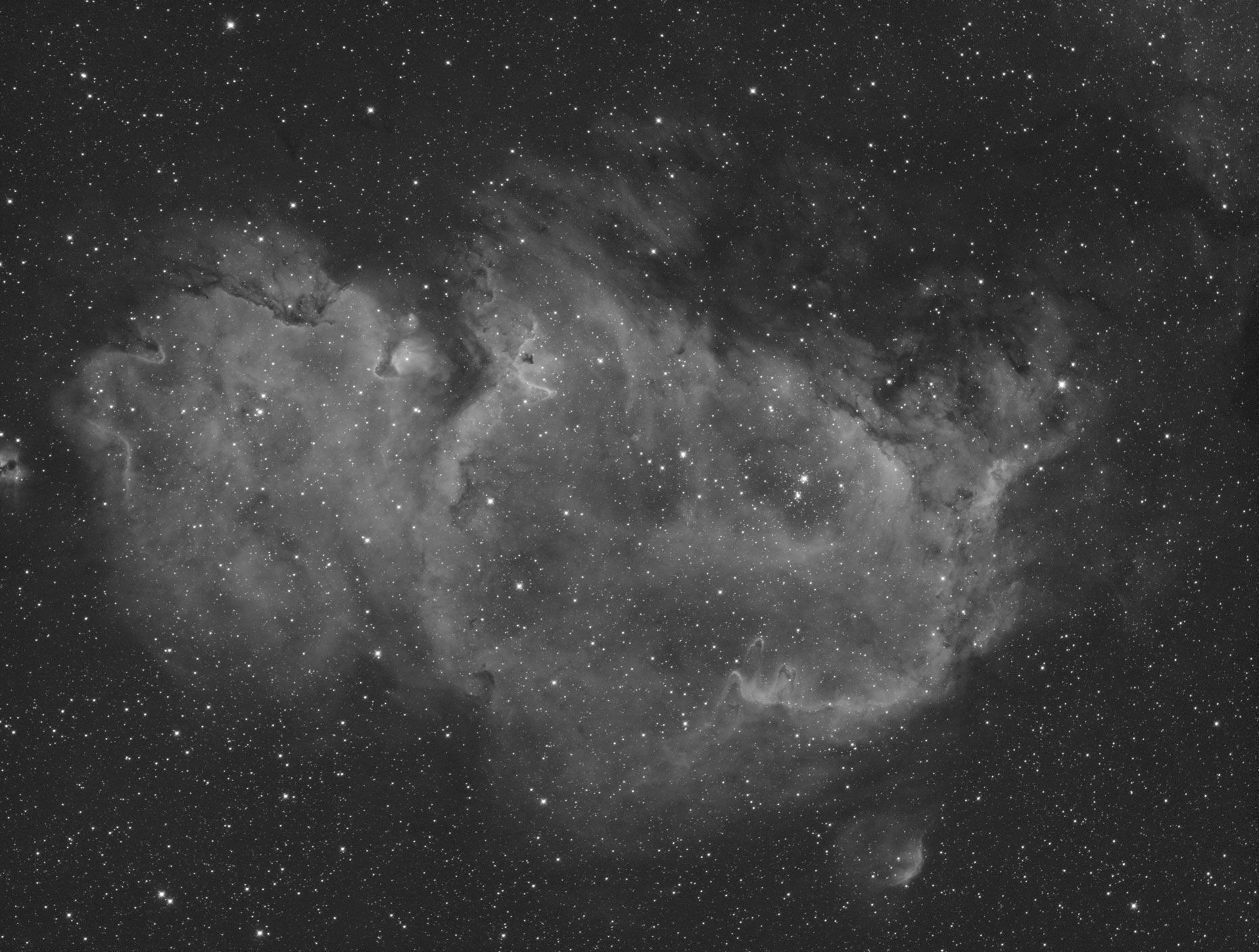 IC1848 胎児星雲（Soul Nebula) Ha－擬似AOO : 星と畑のシニアライフ