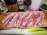 豚肉と下仁田葱の煮物の材料