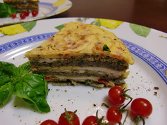 ケーキオムレツの完成
