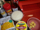 中華風 ほたてご飯の材料