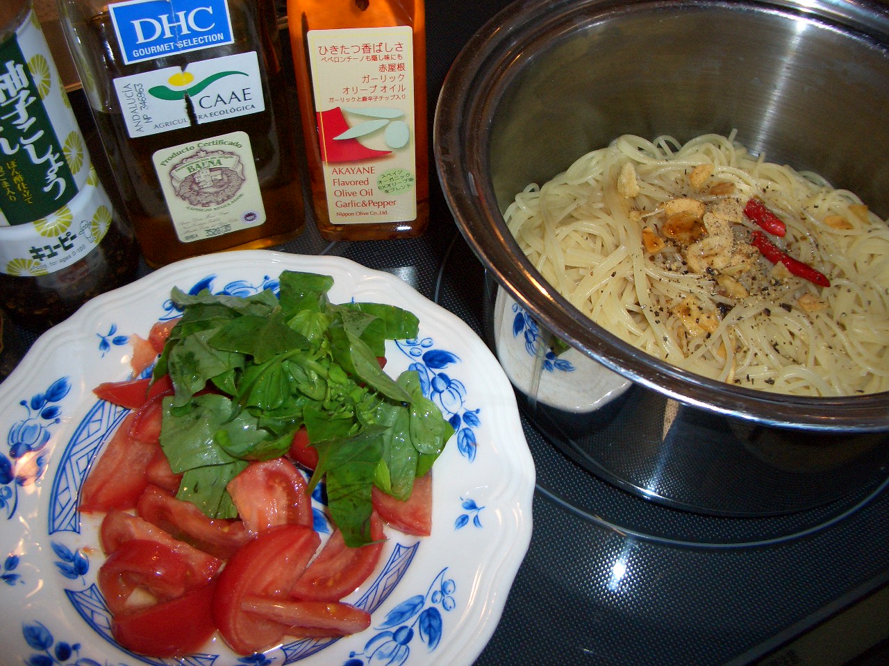 塩トマトのスパゲッティーの作り方 簡単パスタのレシピ 生涯学習ブログ