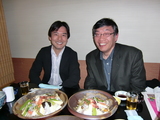 ばらずし(福寿司)と加瀬先生と中野先生。 2009.2.1