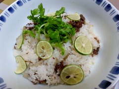 牛肉ちらし寿司の完成