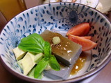 米粉の胡麻豆腐の完成