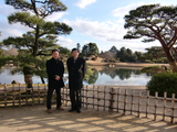 加瀬清志先生と菅野。 @ 岡山後楽園 2009.2.1