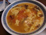 きくらげ入り中華風とまとスープの完成