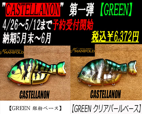 マニフォールド カステラーの