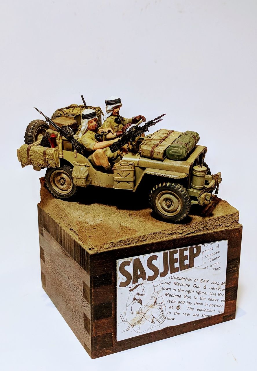 1/35 SCALE BR. S.A.S JEEP finished. : BACK YARD MODEL Co., Ltd.
