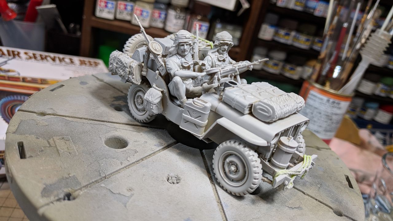 1/35 SCALE BR. S.A.S JEEP finished. : BACK YARD MODEL Co., Ltd.