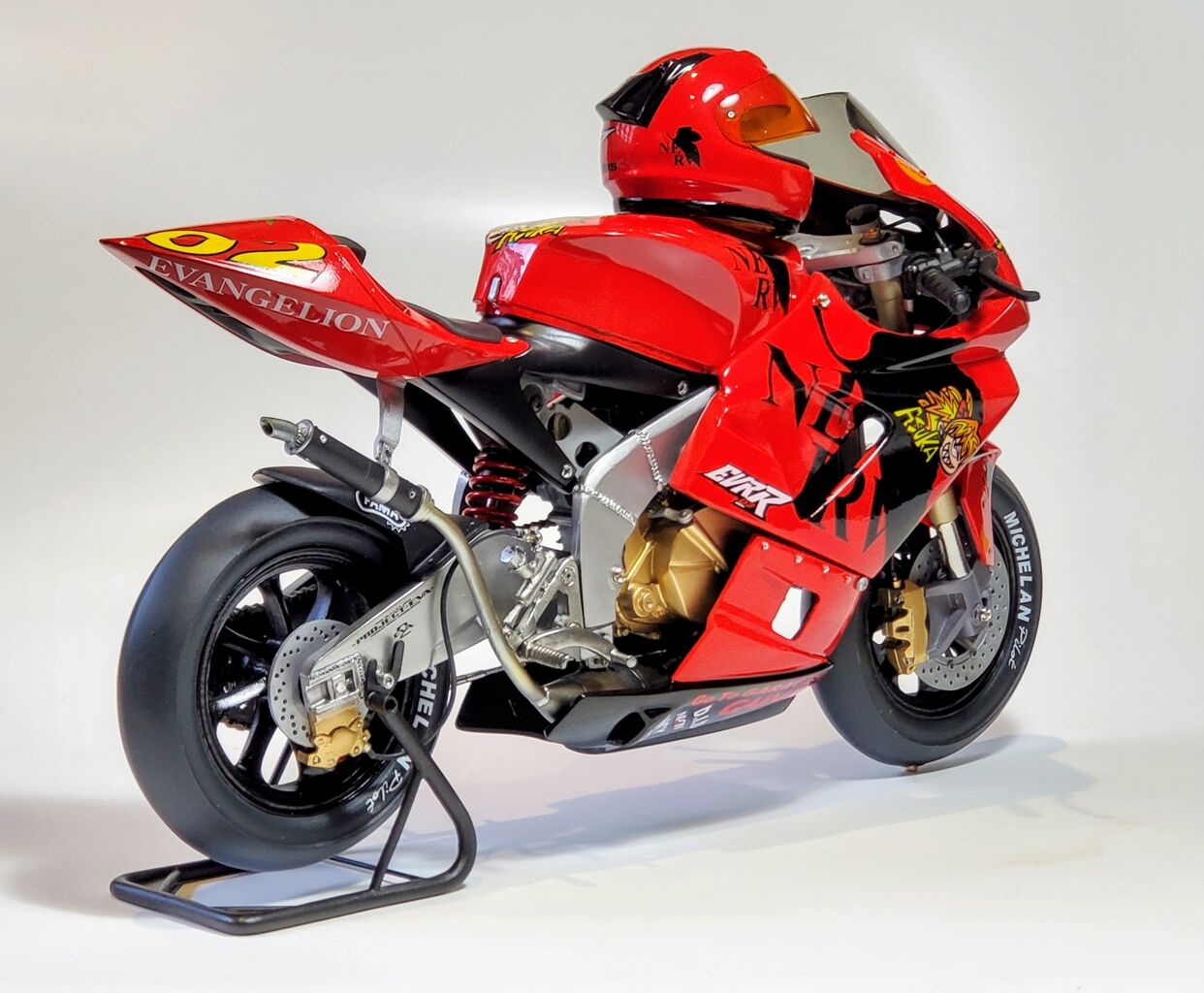 エヴァンゲリオン　お出かけ３点セット　レイ　アスカ　マウンテンバイク EVR-02R ASUKA RACING Finished. : BACK YARD MODEL Co., Ltd.