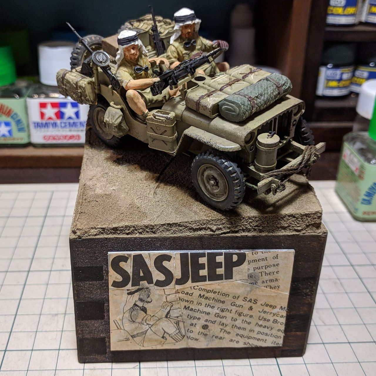 1/35 SCALE BR. S.A.S JEEP finished. : BACK YARD MODEL Co., Ltd. 1/35 SCALE BR. S.A.S JEEP finished. : BACK YARD MODEL Co., Ltd.