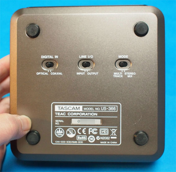 USBオーディオインターフェース TASCAM US-366を買って使って
