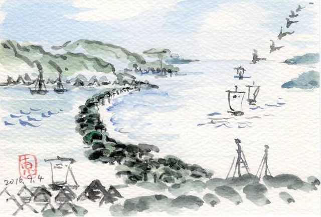 天橋立 股のぞき 絵日記 新 サンデーkuぼちぼち絵日記 天橋立 股のぞき 絵日記 新 サンデーkuぼちぼち絵日記