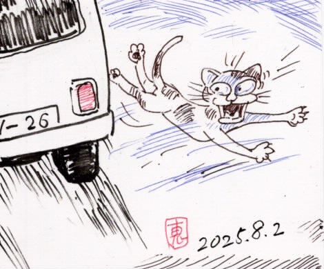25猫と横断歩道橋③_1