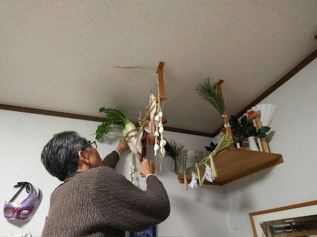 年末30日は 神棚 しめ縄飾り と 蕎麦打ち 日記 新 サンデーkuぼちぼち絵日記 年末30日は 神棚 しめ縄飾り と 蕎麦打ち 日記 新 サンデーkuぼちぼち絵日記