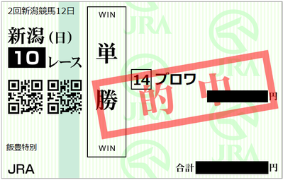 2018年9月2日新潟10R