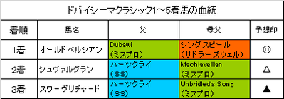 ドバイシーマクラシック2019結果