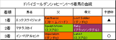 ドバイゴールデンシャヒーン2019結果