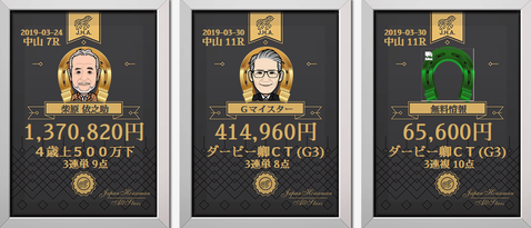 JHAダービー卿的中