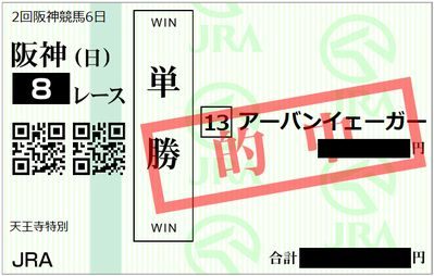 2019年4月7日阪神8R