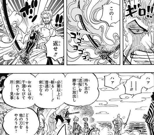 One Piece ワンピース ゾロ 閻魔というミホークの黒刀より強い刀を得る 気まぐれアニメ速報