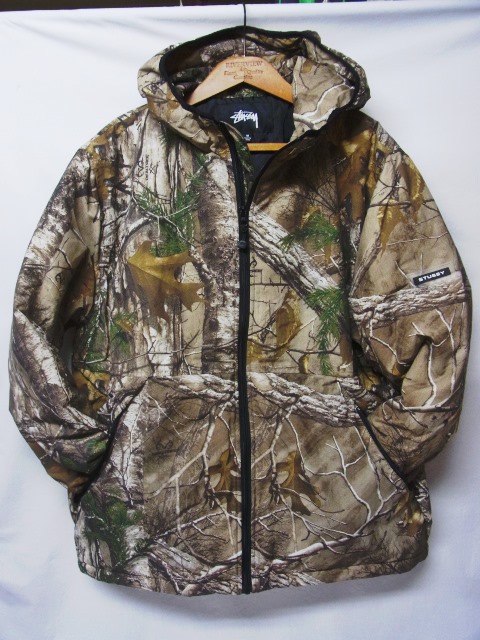 STUSSY シェルジャケット リアルツリー ☆関税込☆STUSSY☆ZIP WORK JACKET REALTREE EDGE☆ (STUSSY