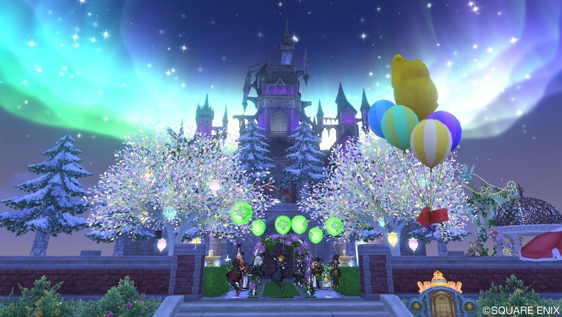 大きな古城の家で庭のハウジング ７垢の冒険の書