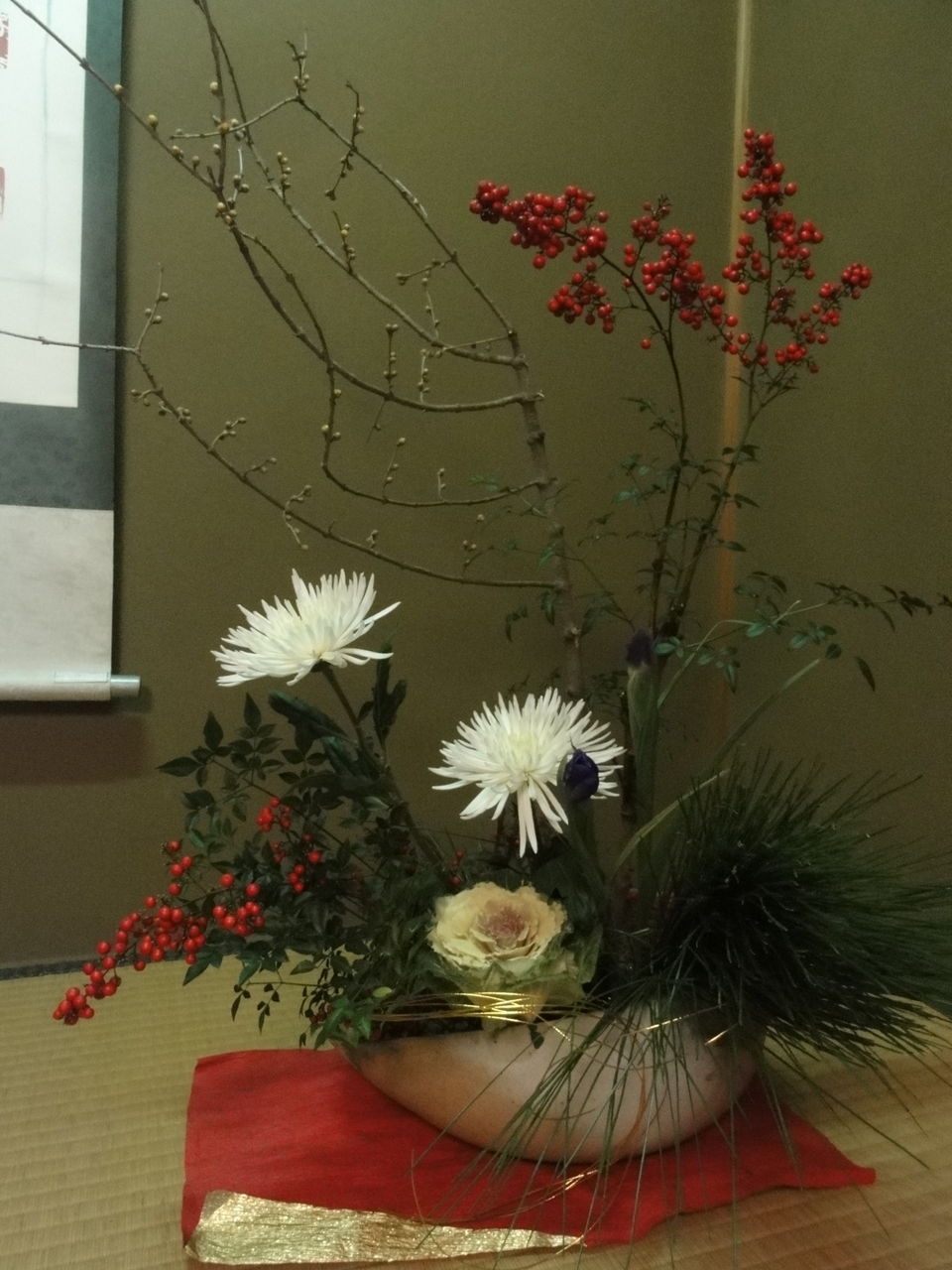 お正月の花を生ける Sunqbabaブログ