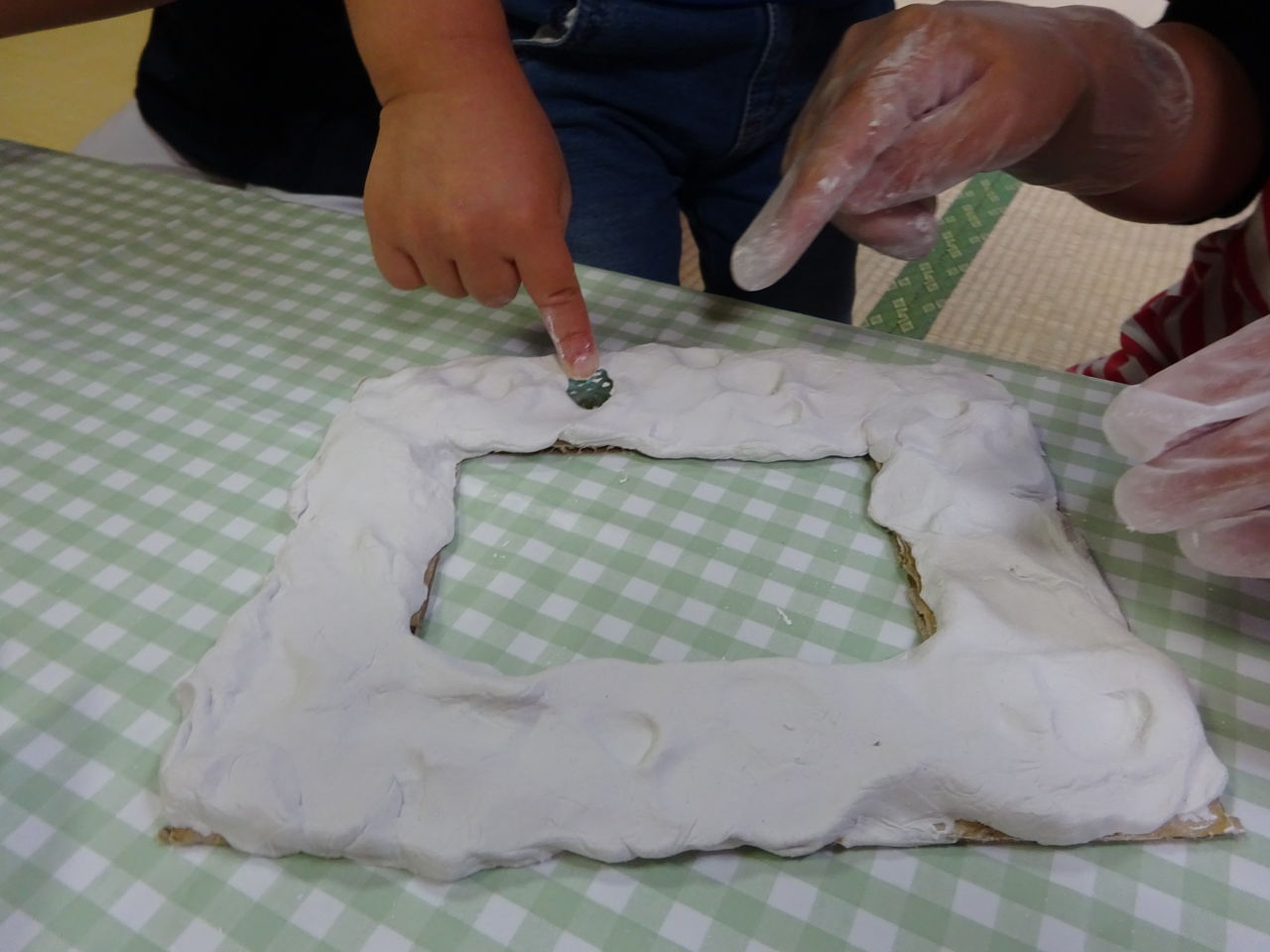 紙粘土のフォトフレーム : SUNQBABAブログ