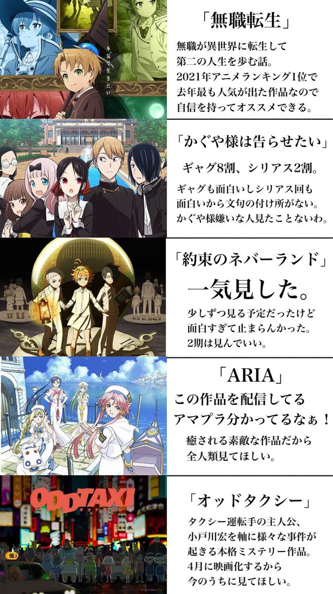 人 アマプラで観れるオススメアニメまとめた 6万光年いいね なんjsunri