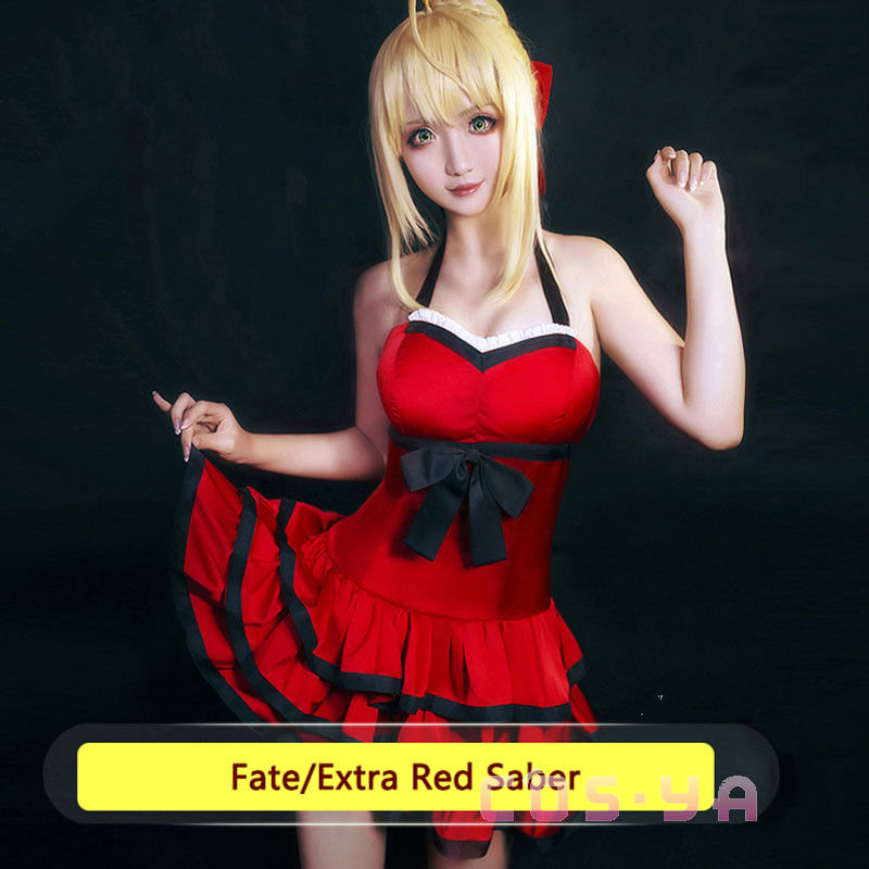 Fate Grand Order Fgo 真紅の現代衣装 赤セイバー ネロ ワンピース コスプレ衣装 スカート Cos Ya ショッピング