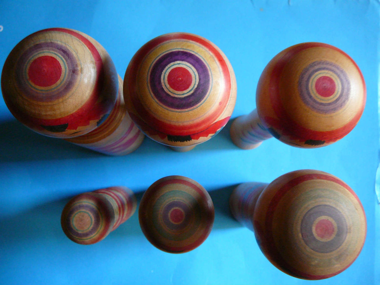 小関幸雄 入れ子こけし 民芸 置物 小関幸雄工人のこけし : こけしの