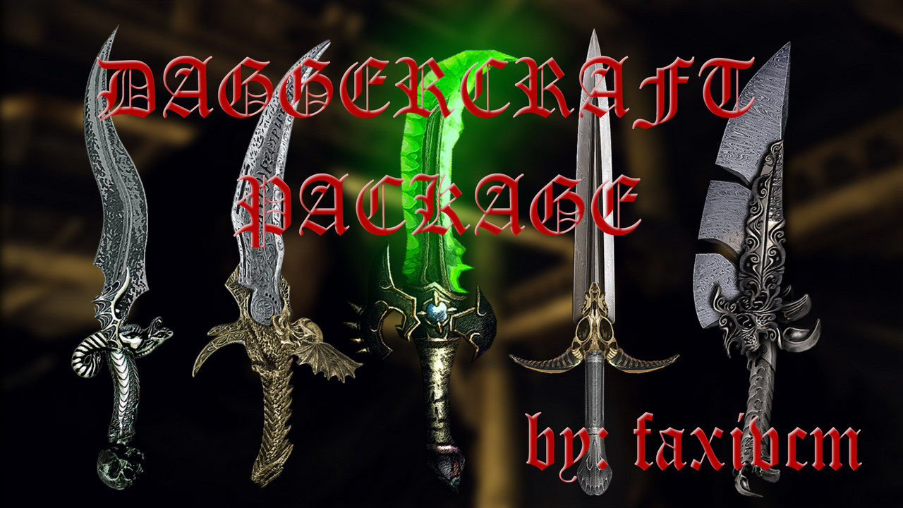 Skyrim Mod Daggercraftpackage All5daggers Supabo Skyrim Mod Daggercraftpackage All5daggers Supabo