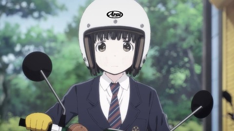アニメ スーパーカブ のヘルメットにａｒａｉのロゴを入れてみた スーパーカブ中心生活 ｔｏｎｙ ｓ甲信生活