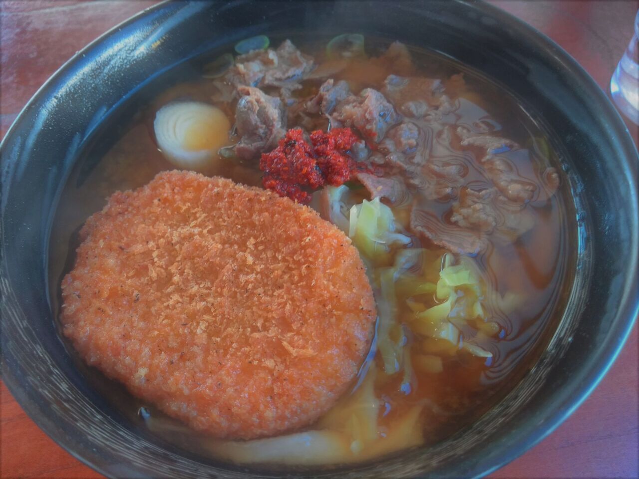 肉うどん コロッケ ウマー 美也川 スーパーカブ中心生活 ｔｏｎｙ ｓ甲信生活