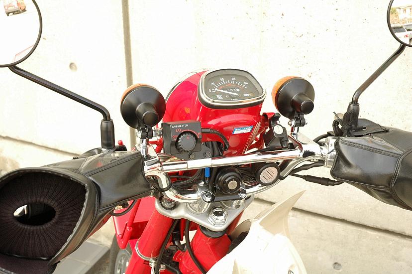 郵政カブ MD90 グリップヒーター装備