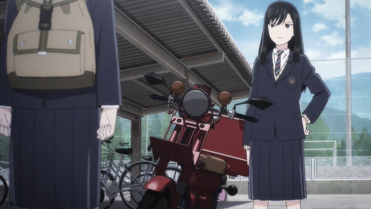 アニメ スーパーカブ ２話は 礼子まつり ハンターカブ中心生活